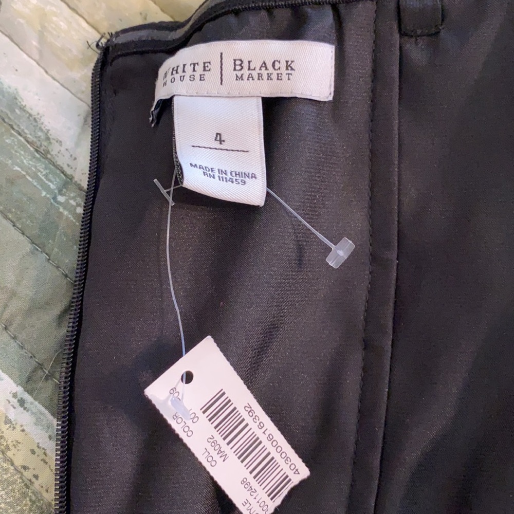 NWT WHBM Black Cocktail Dress 4 - Picture 4 of 8